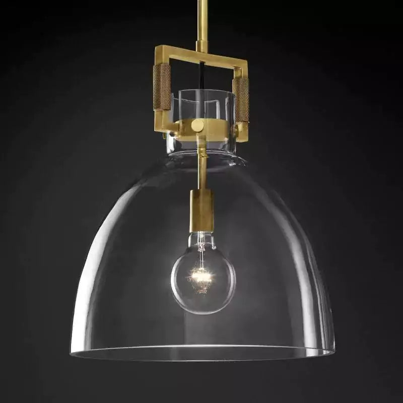 Machinista Glass Cloche Pendant Light