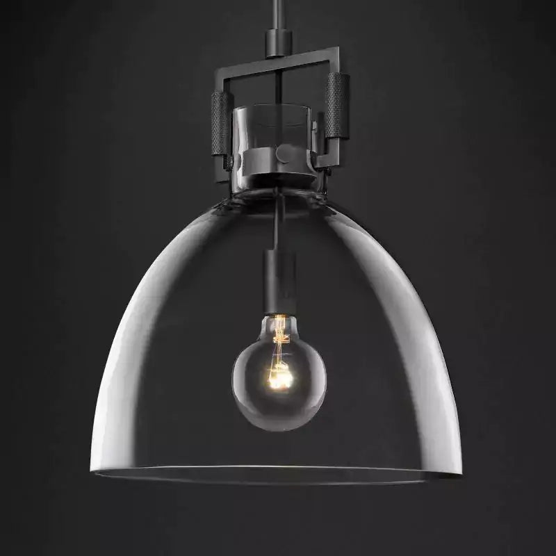 Machinista Glass Cloche Pendant Light