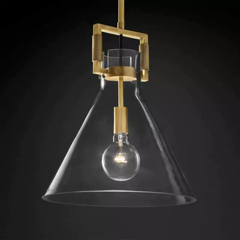 Machinista Glass Funnel Pendant Light