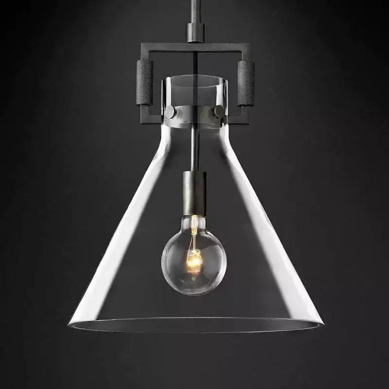 Machinista Glass Funnel Pendant Light