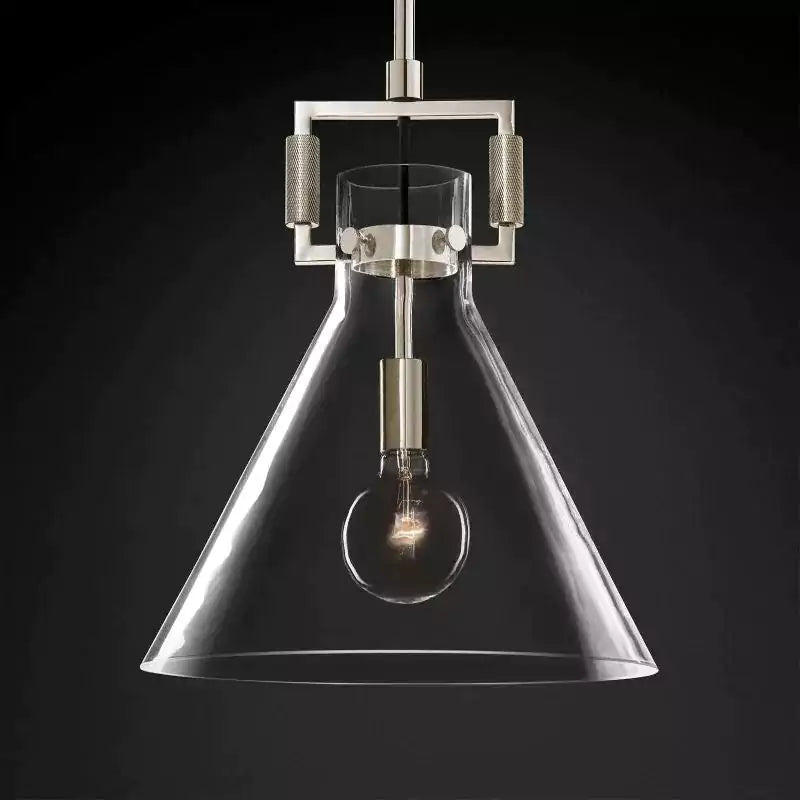 Machinista Glass Funnel Pendant Light