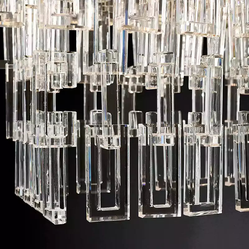 Marignany Tiered Rectangular Chandelier 72"