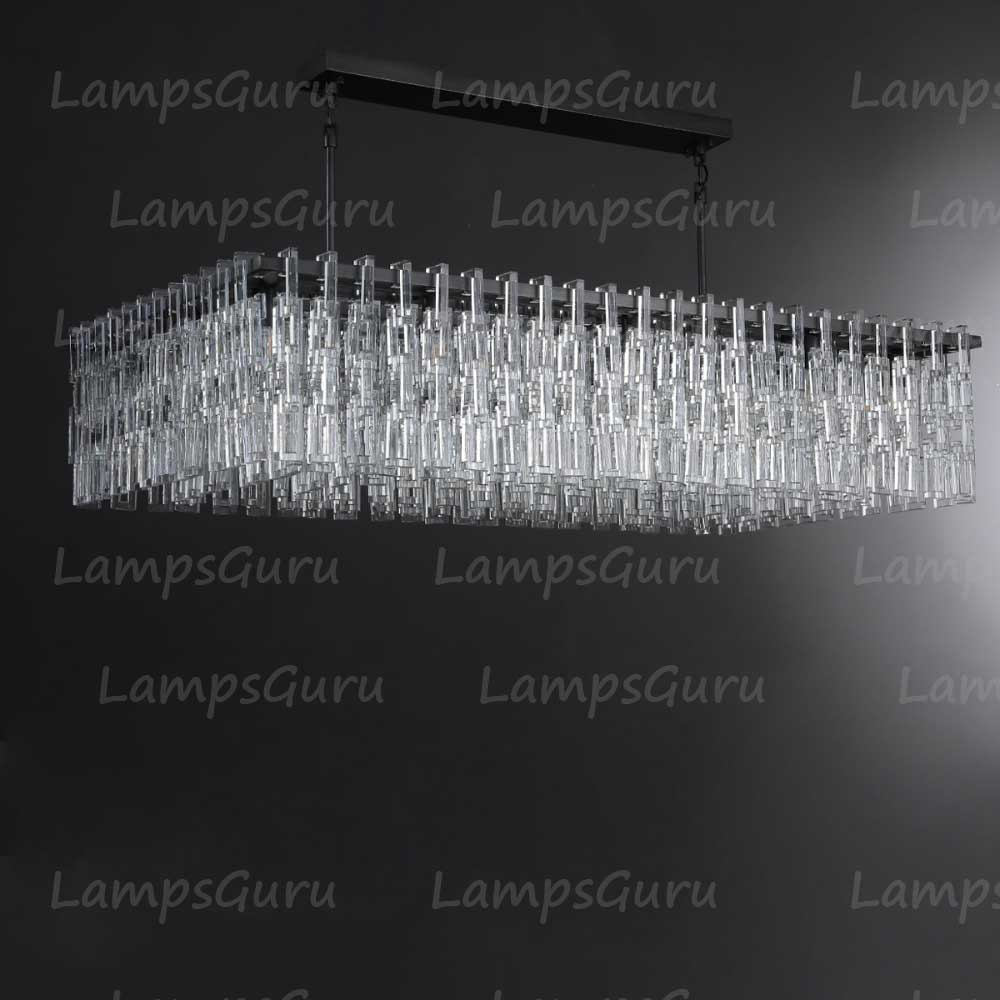 LG Marian Tiered Rectangular Chandelier 60"