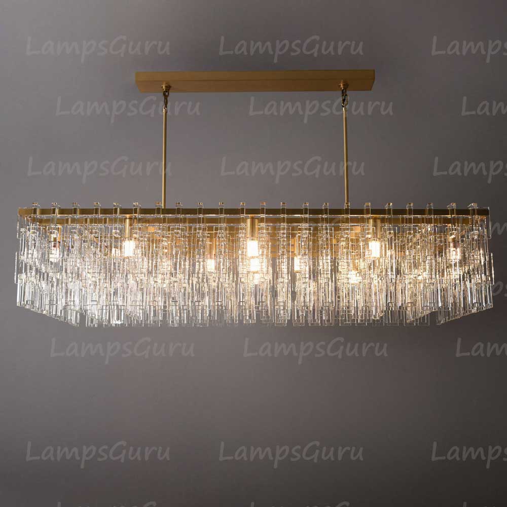 LG Marian Tiered Rectangular Chandelier 60"