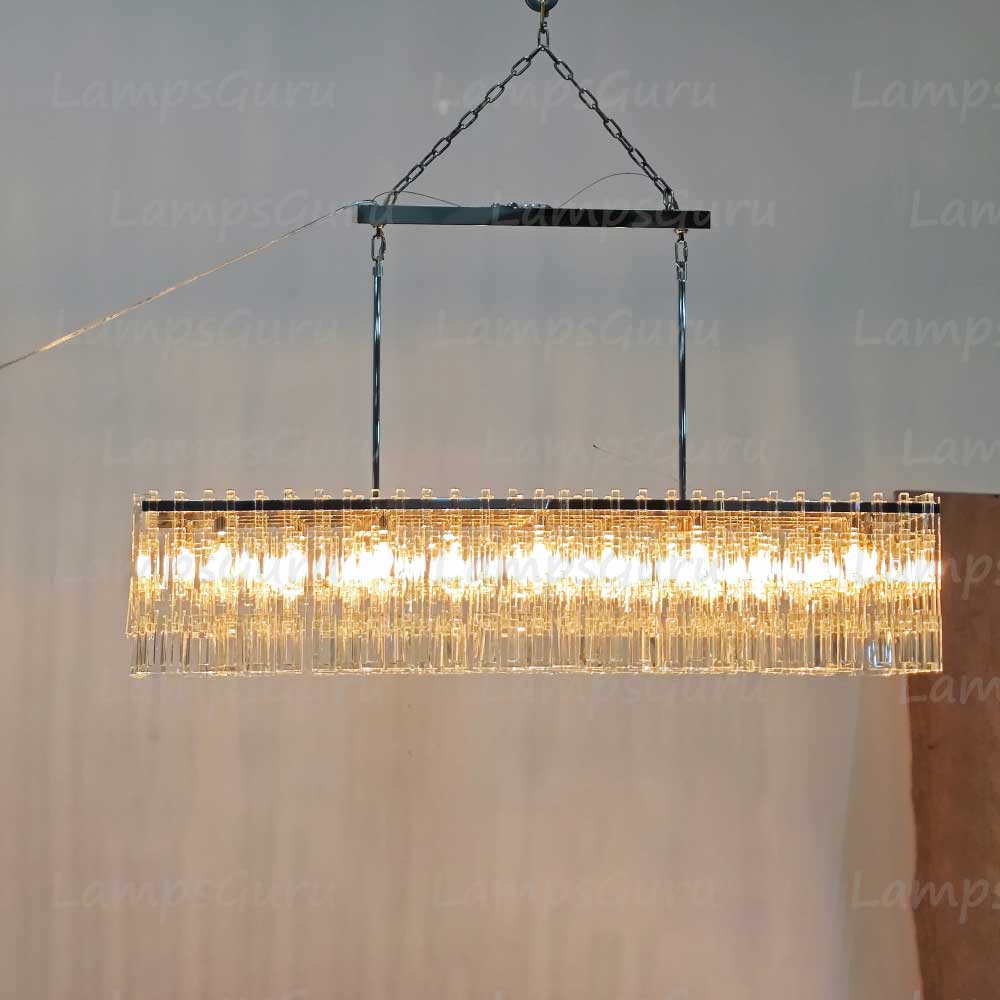 LG Marian Tiered Rectangular Chandelier 60"