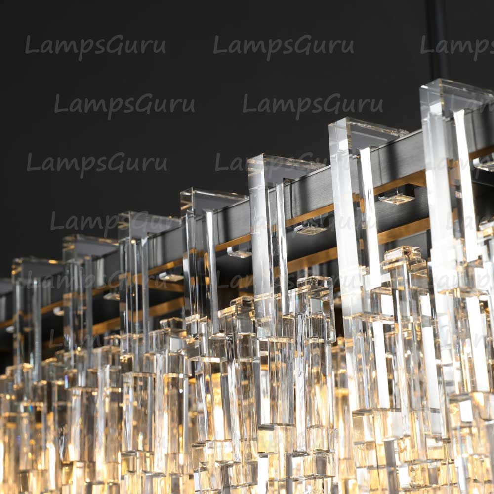 LG Marian Tiered Rectangular Chandelier 60"