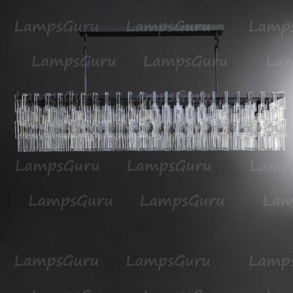 LG Marian Tiered Rectangular Chandelier 60"