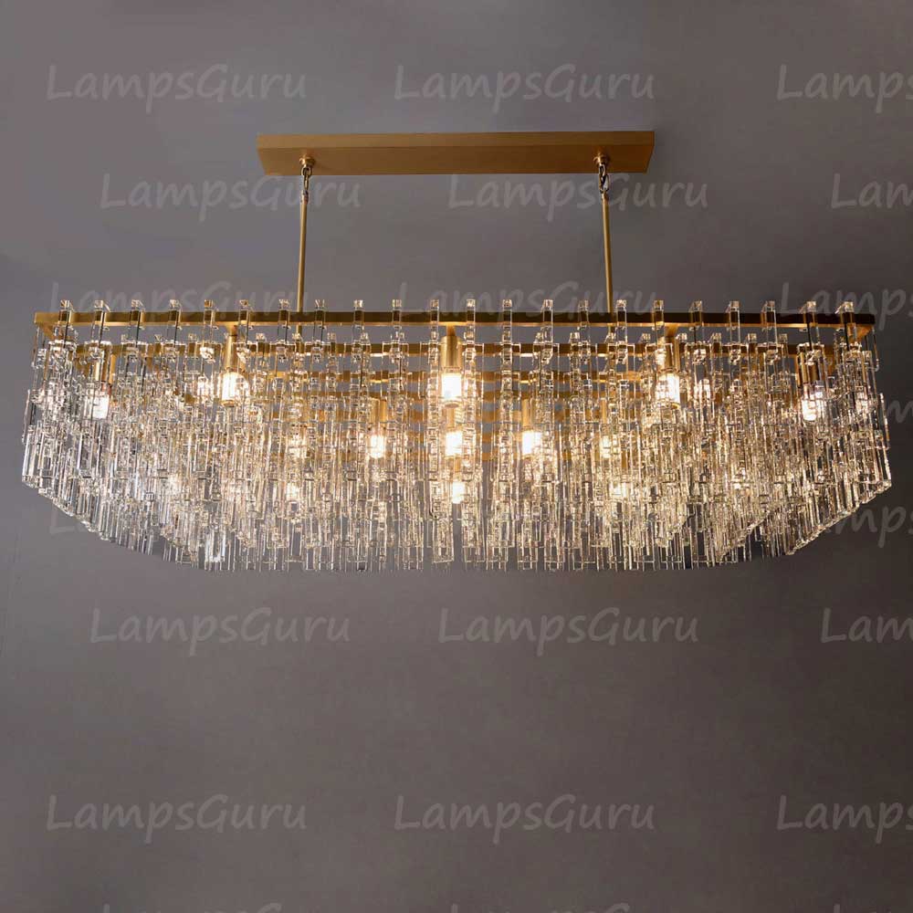 LG Marian Tiered Rectangular Chandelier 60"