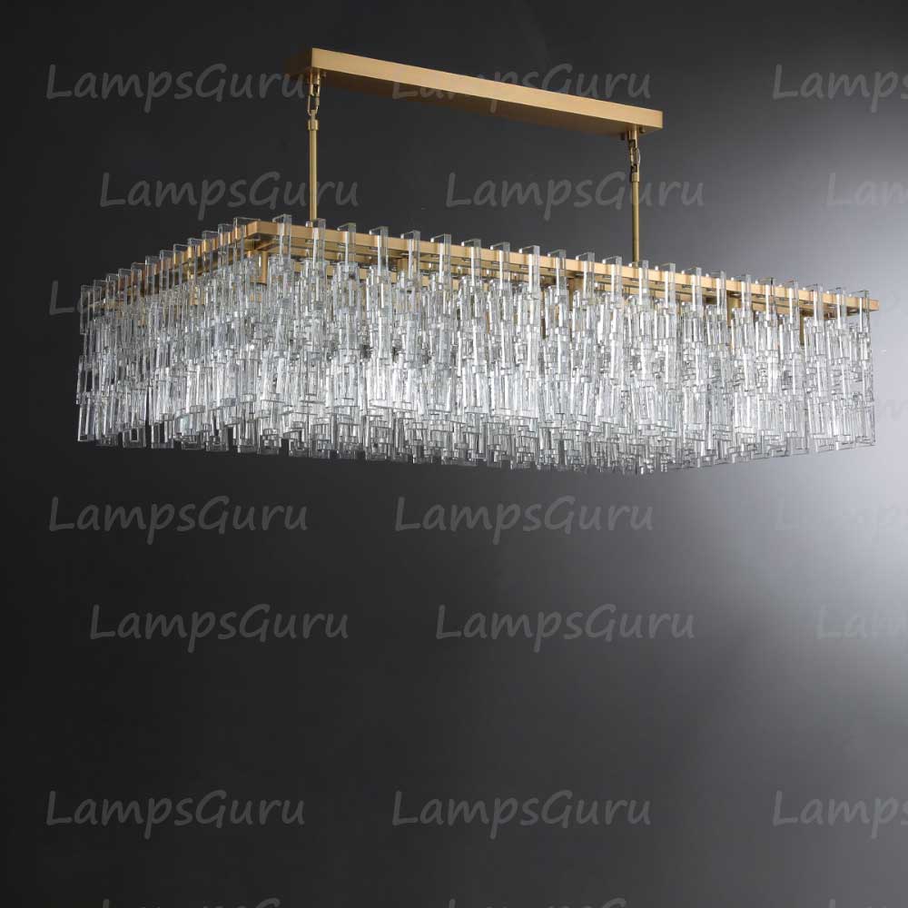 LG Marian Tiered Rectangular Chandelier 60"