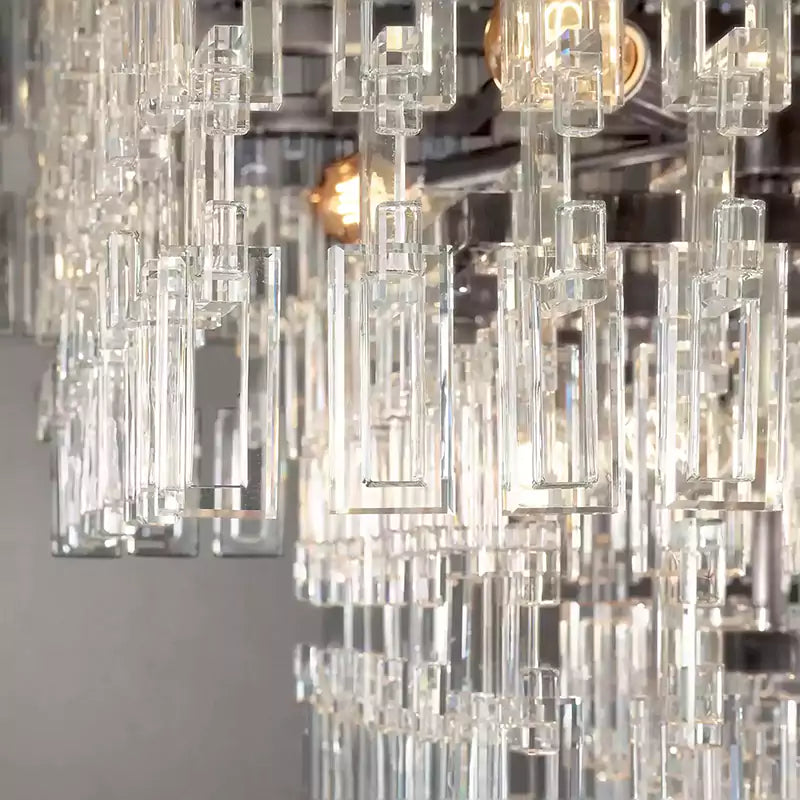 Marignany Tiered Rectangular Chandelier 72"