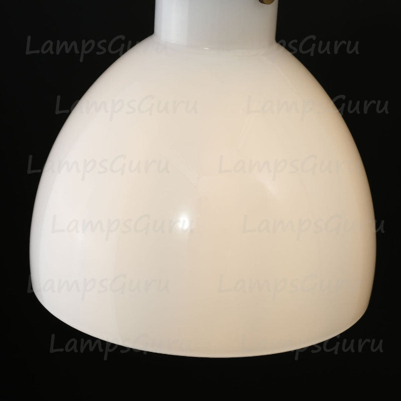 Machinista Milk Glass Cloche Pendant