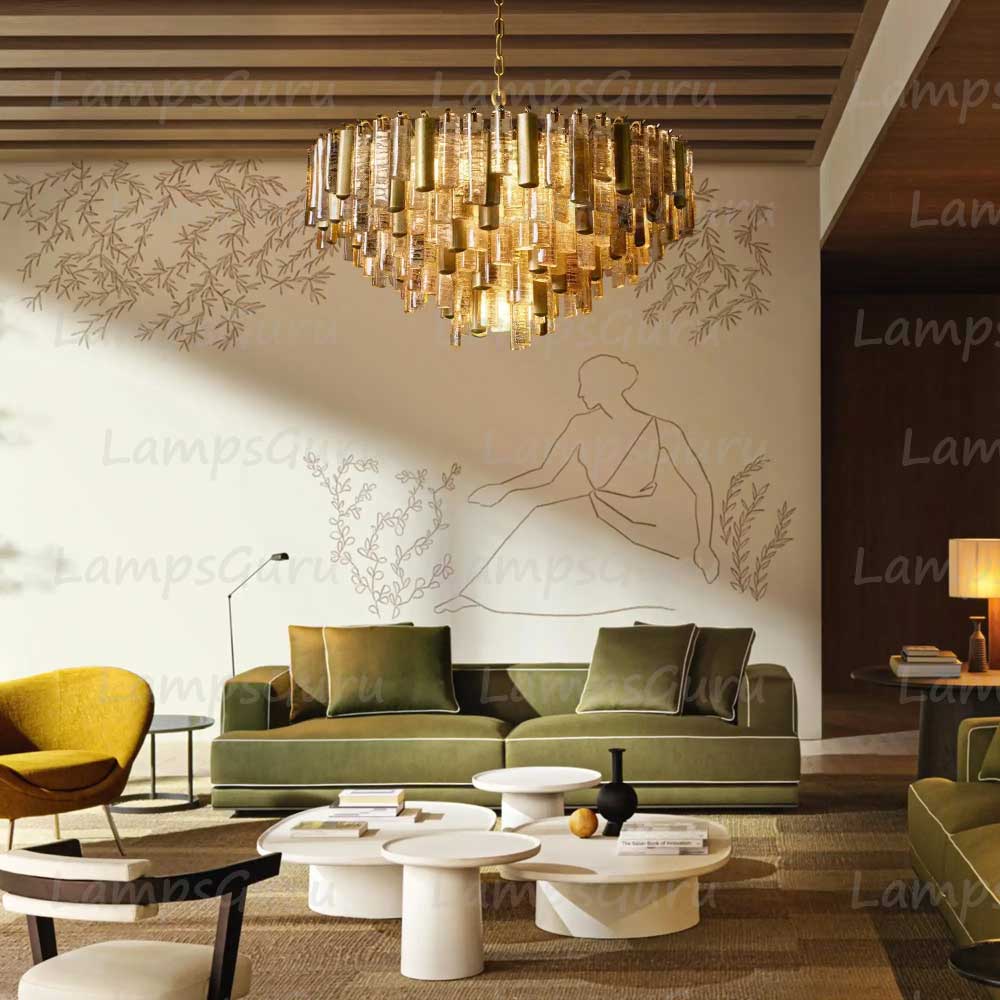 Neva Murano Glass Round Chandelier
