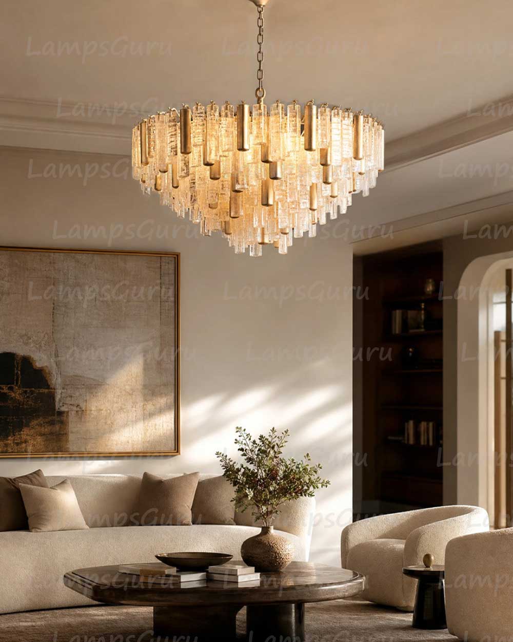 Neva Murano Glass Round Chandelier