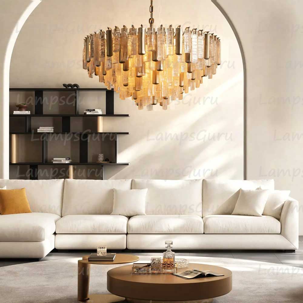 Neva Murano Glass Round Chandelier