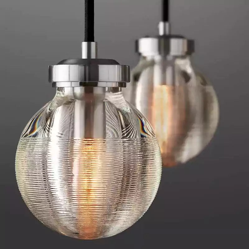 Pearls Spherical Rectangular Chandelier 36"