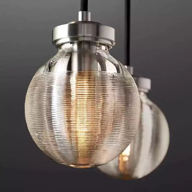 Pearls Spherical Rectangular Chandelier 72"