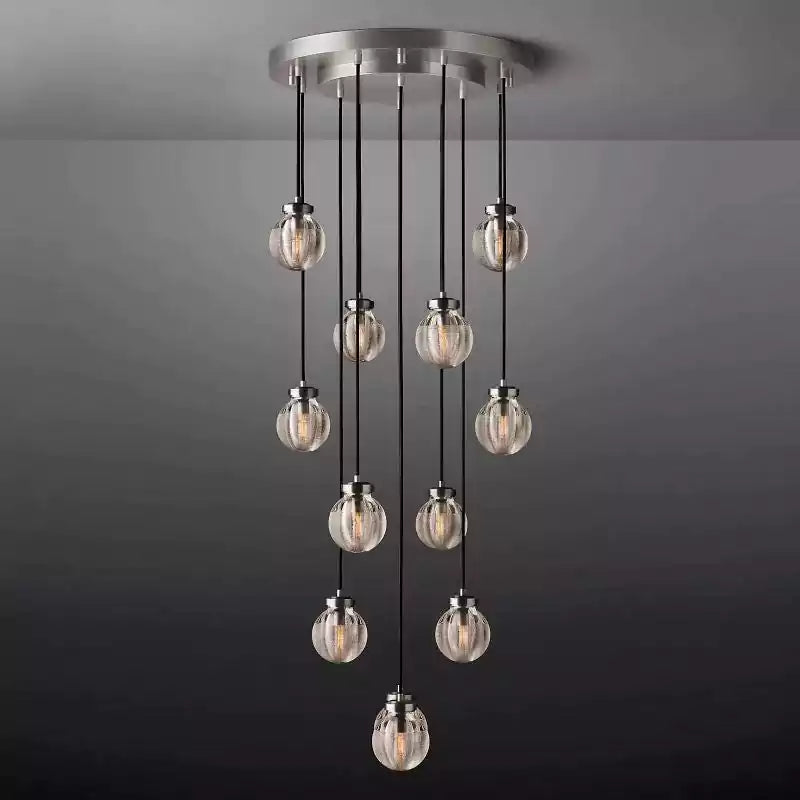 Pearls Spherical Round Chandelier 22"