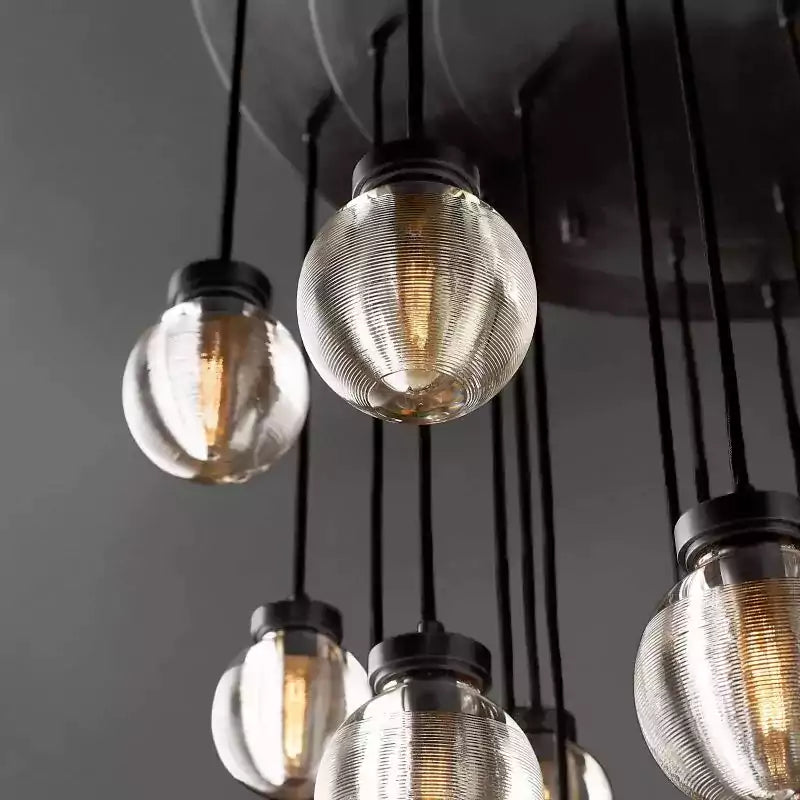 Pearls Spherical Round Chandelier 38"
