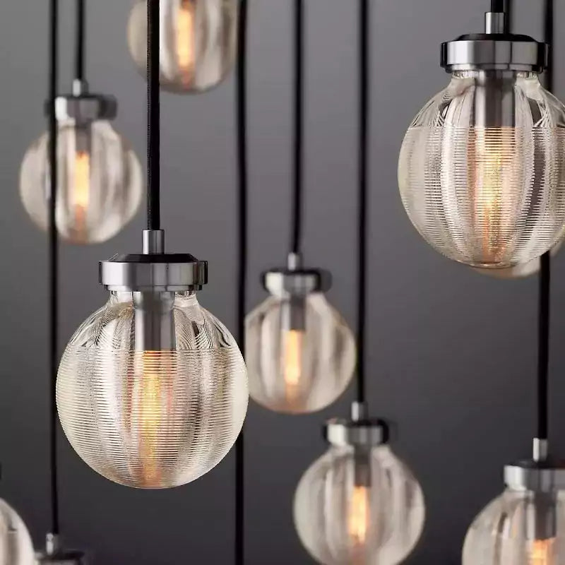 Pearls Spherical Round Chandelier 38"