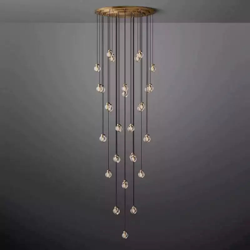 Pearls Spherical Round Chandelier 48"