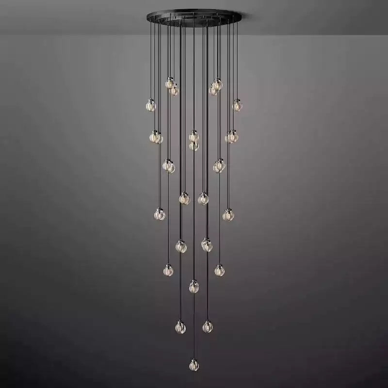 Pearls Spherical Round Chandelier 48"