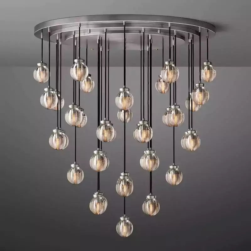 Pearls Spherical Round Chandelier 48"