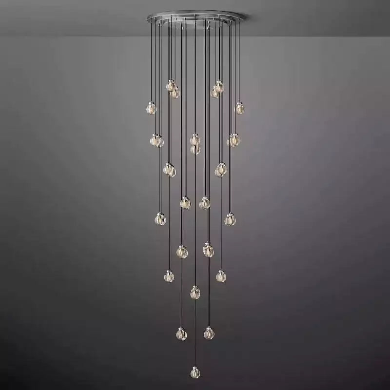 Pearls Spherical Round Chandelier 48"