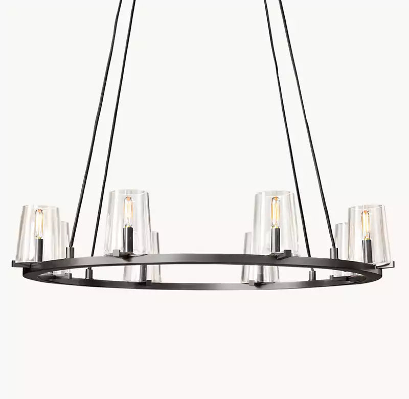 Pauillace Round Chandelier 36"