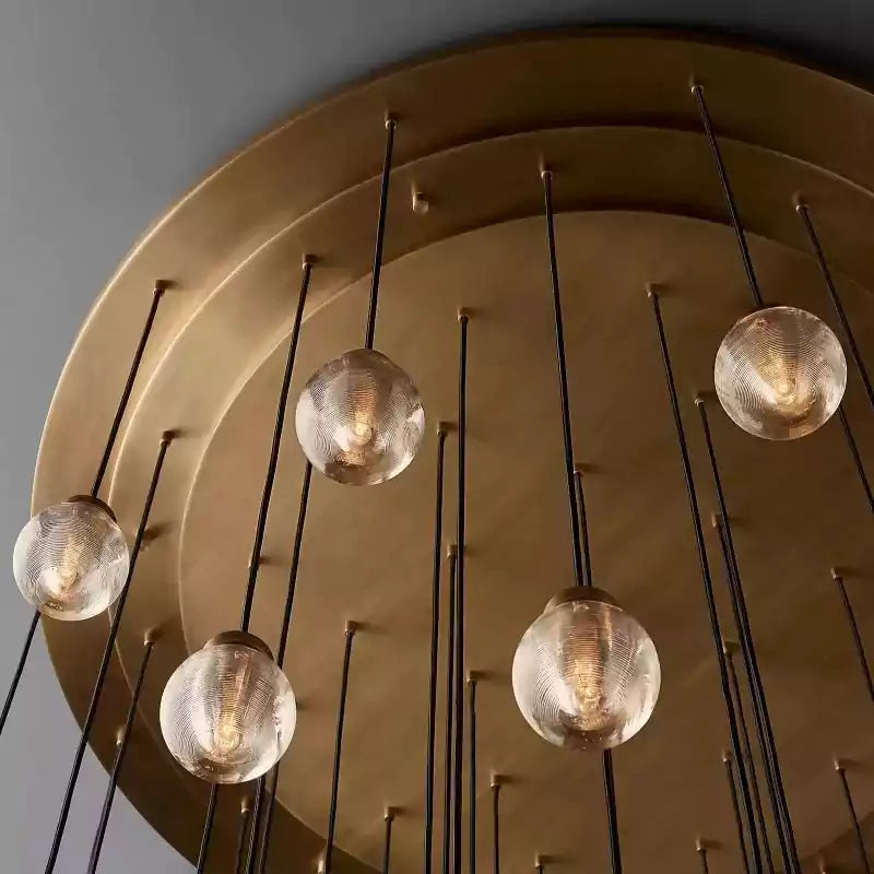 Pearls Spherical Round Chandelier 60"