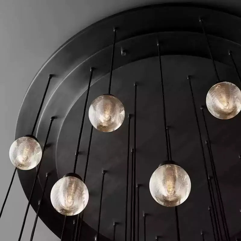 Pearls Spherical Round Chandelier 60"