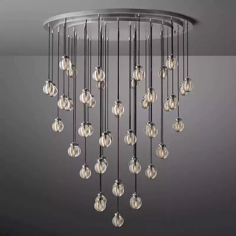 Pearls Spherical Round Chandelier 60"