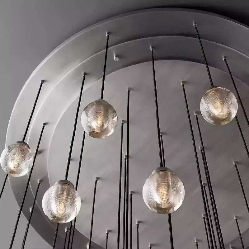 Pearls Spherical Round Chandelier 60"