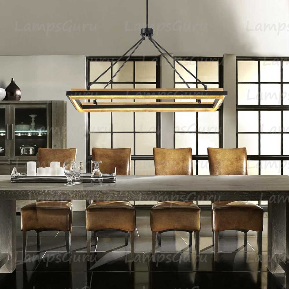 LG Peral Rectangular Chandelier 48"