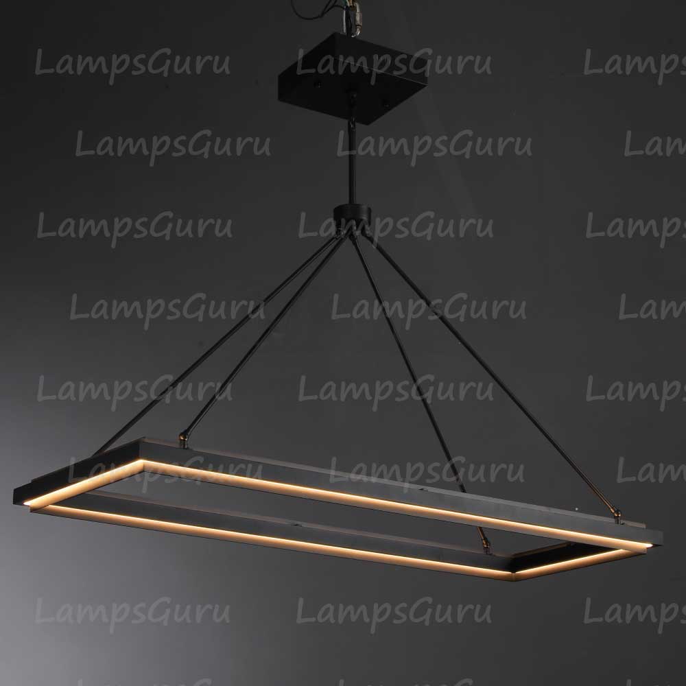 LG Peral Rectangular Chandelier 48"