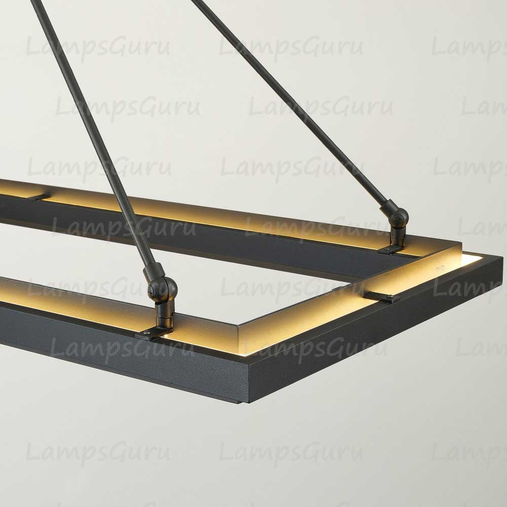 LG Peral Rectangular Chandelier 62"