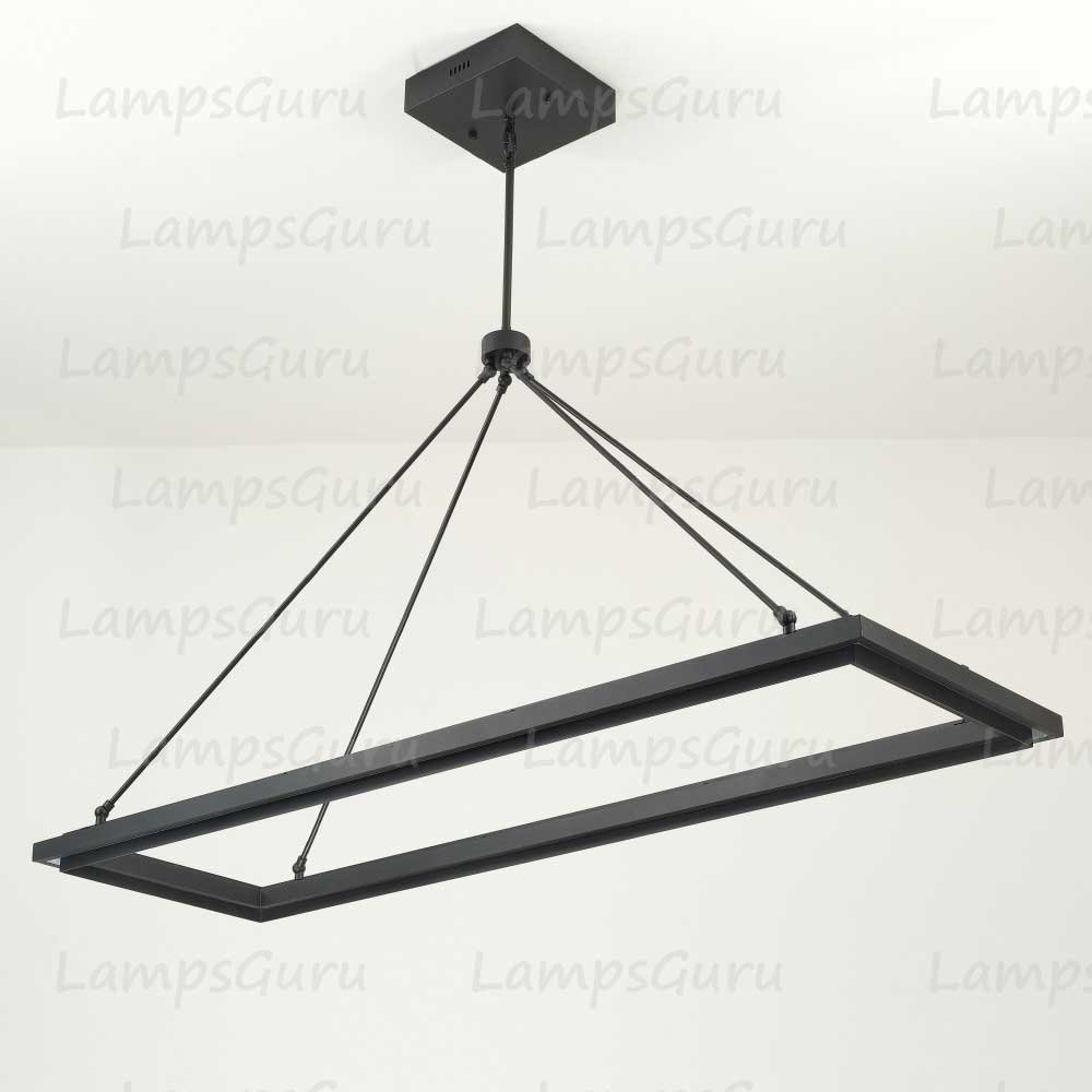 LG Peral Rectangular Chandelier 62"