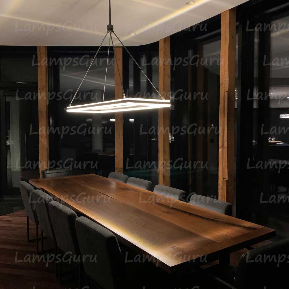 LG Peral Rectangular Chandelier 62"