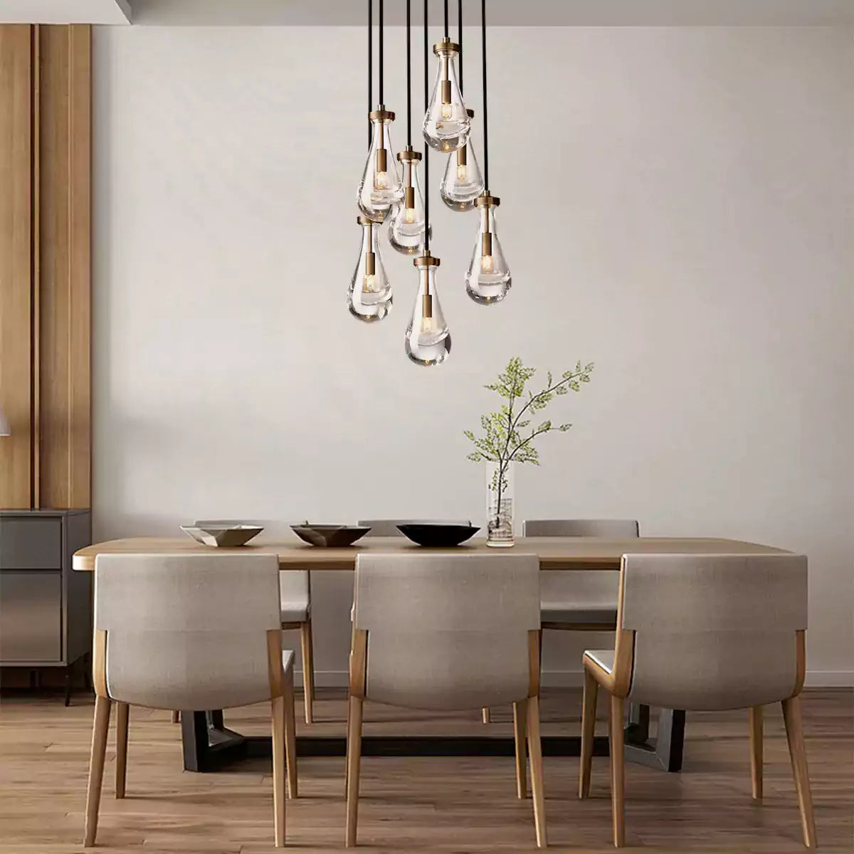 Raindrop Round Chandelier 18″
