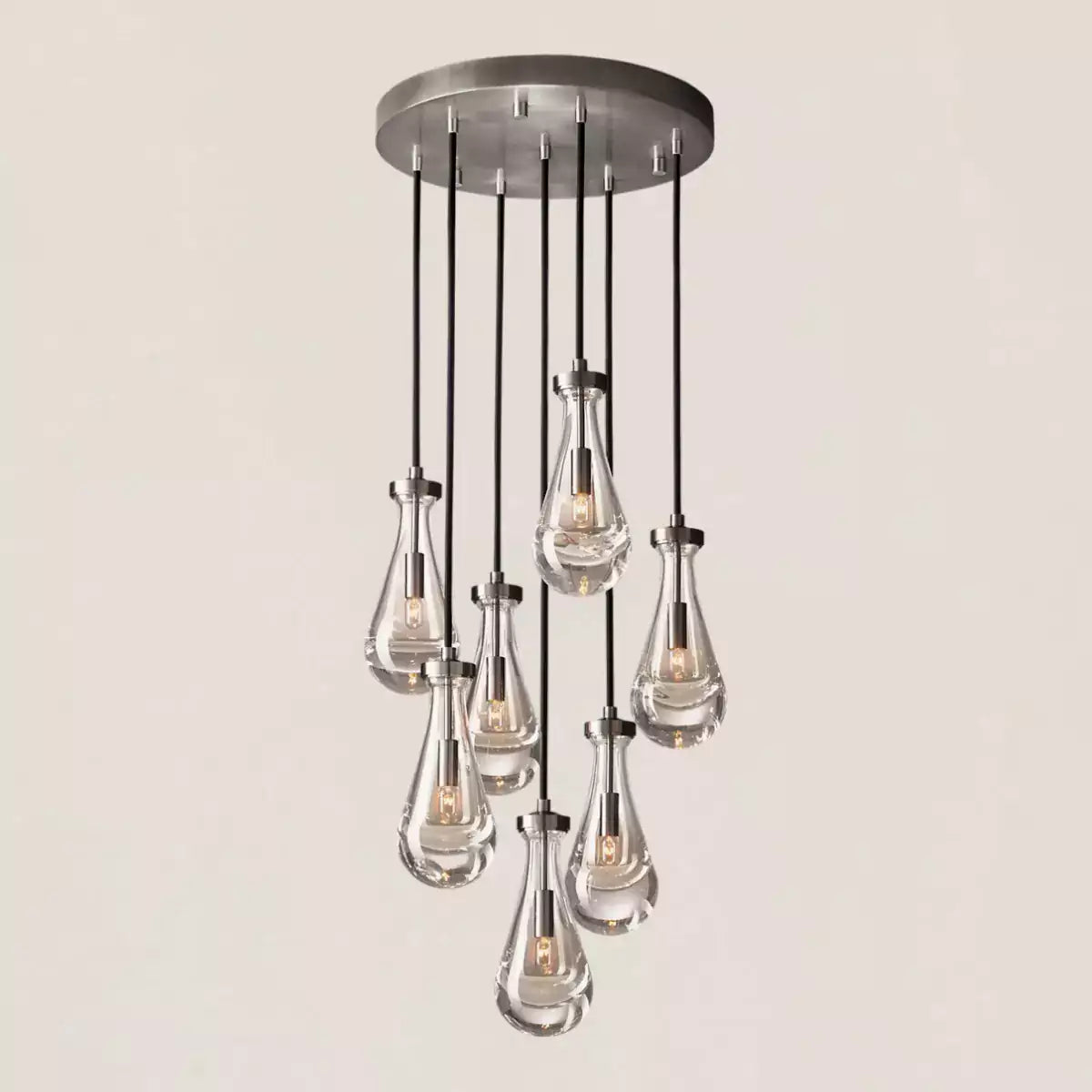 Raindrop Round Chandelier 18″