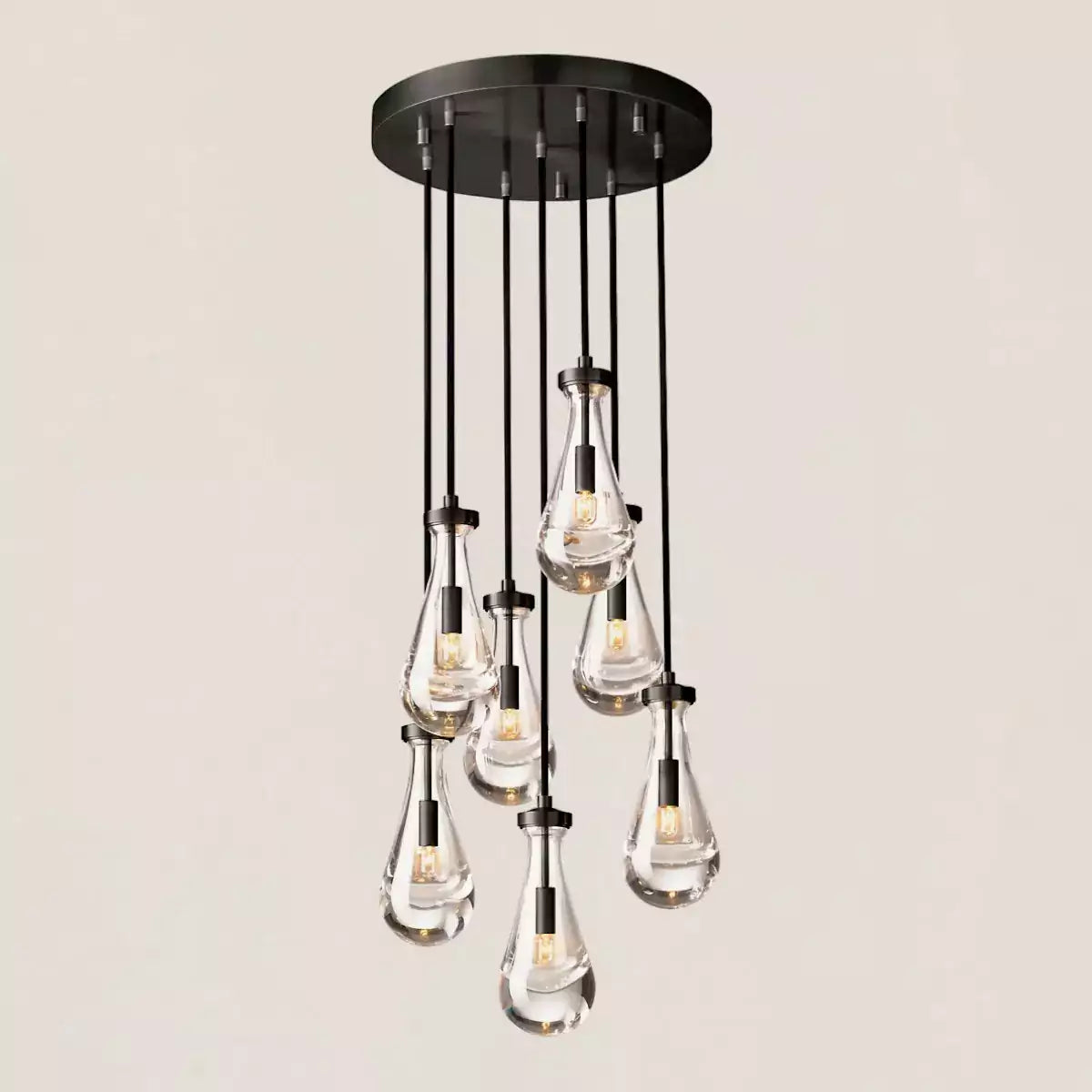 Raindrop Round Chandelier 18″