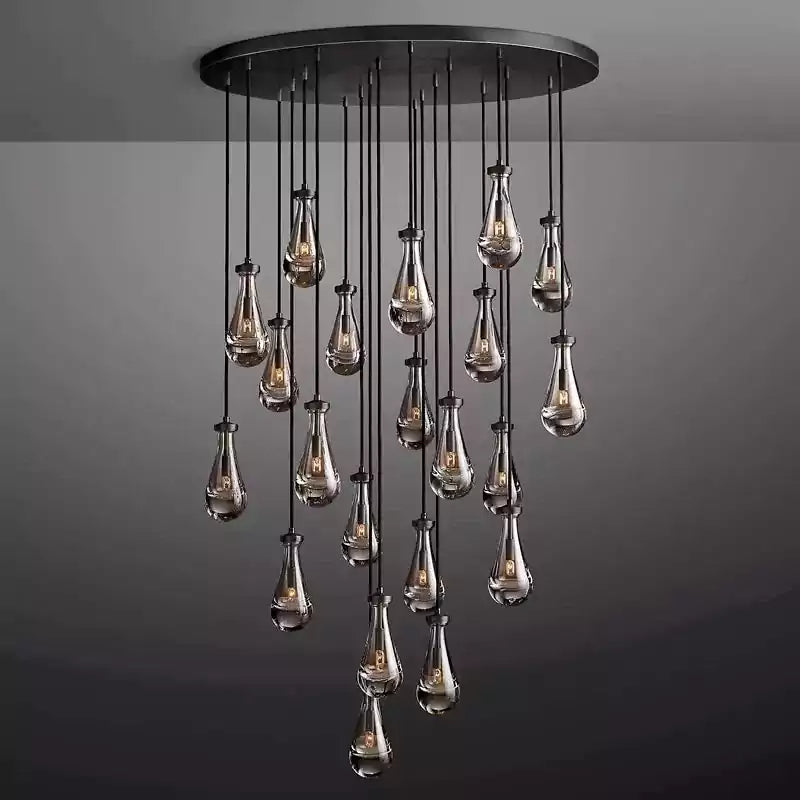 Raindrop Round Chandelier 47"