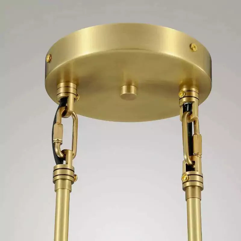 Raindrop 2 Lights Rod Round Chandelier