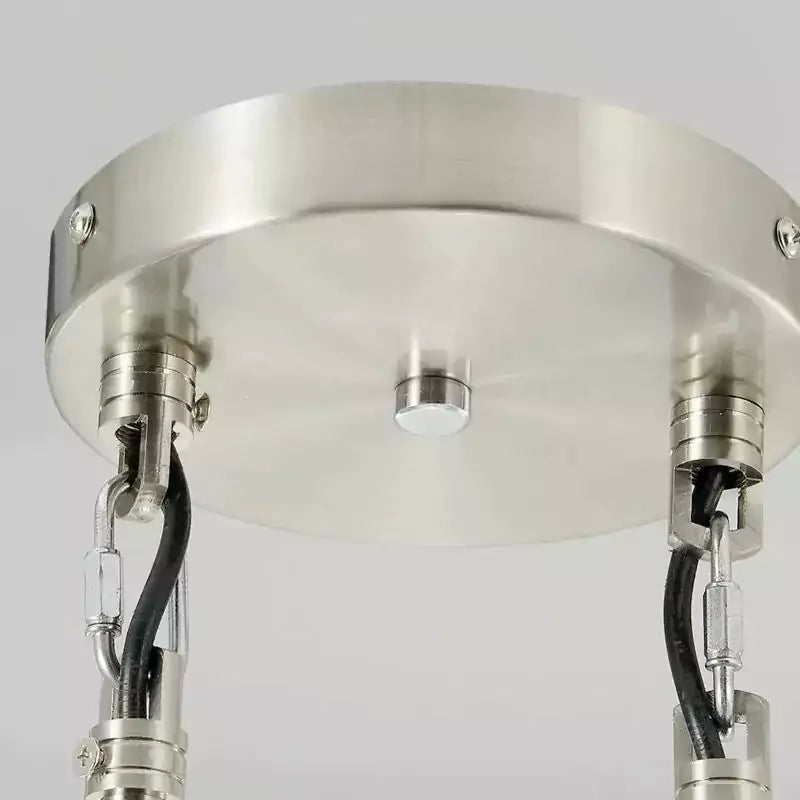 Raindrop 2 Lights Rod Round Chandelier