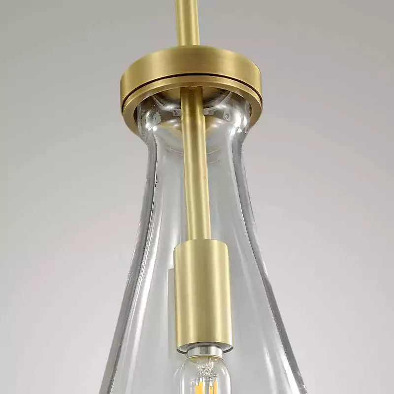 Raindrop 3 Lights Cord Round Chandelier