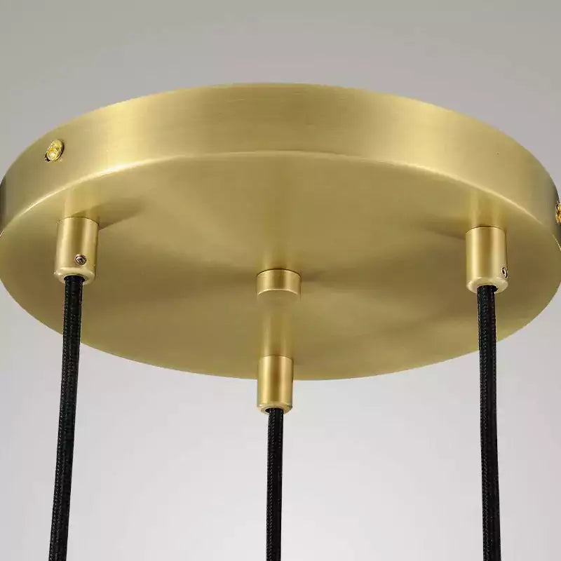 Raindrop 3 Lights Cord Round Chandelier
