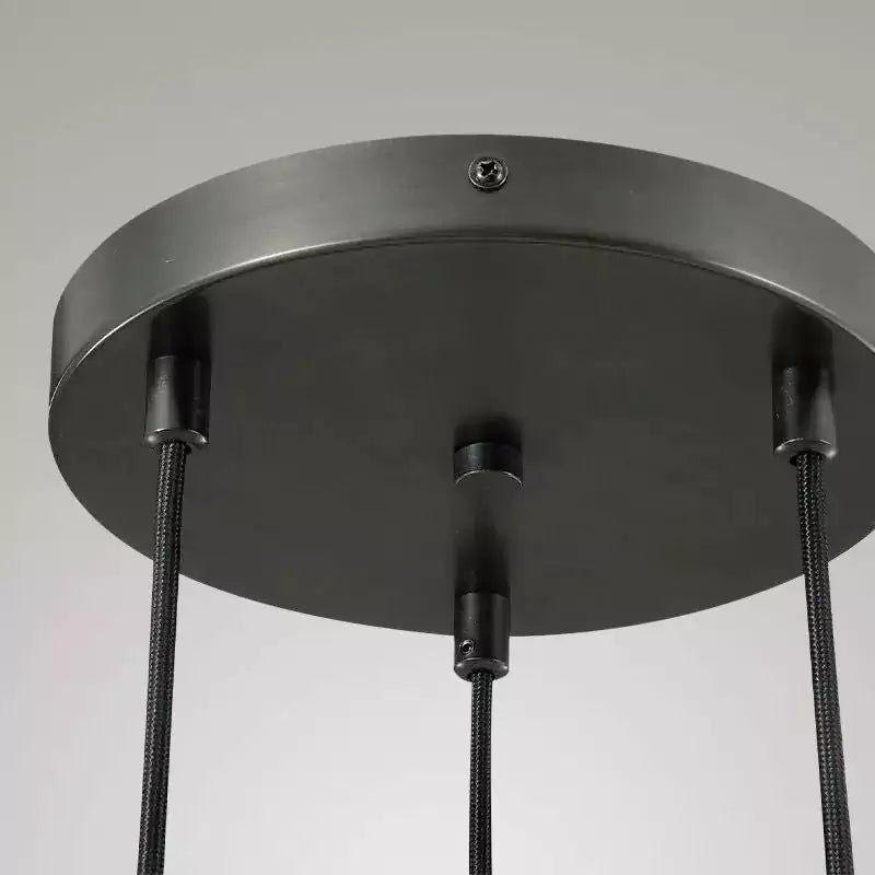 Raindrop 3 Lights Cord Round Chandelier