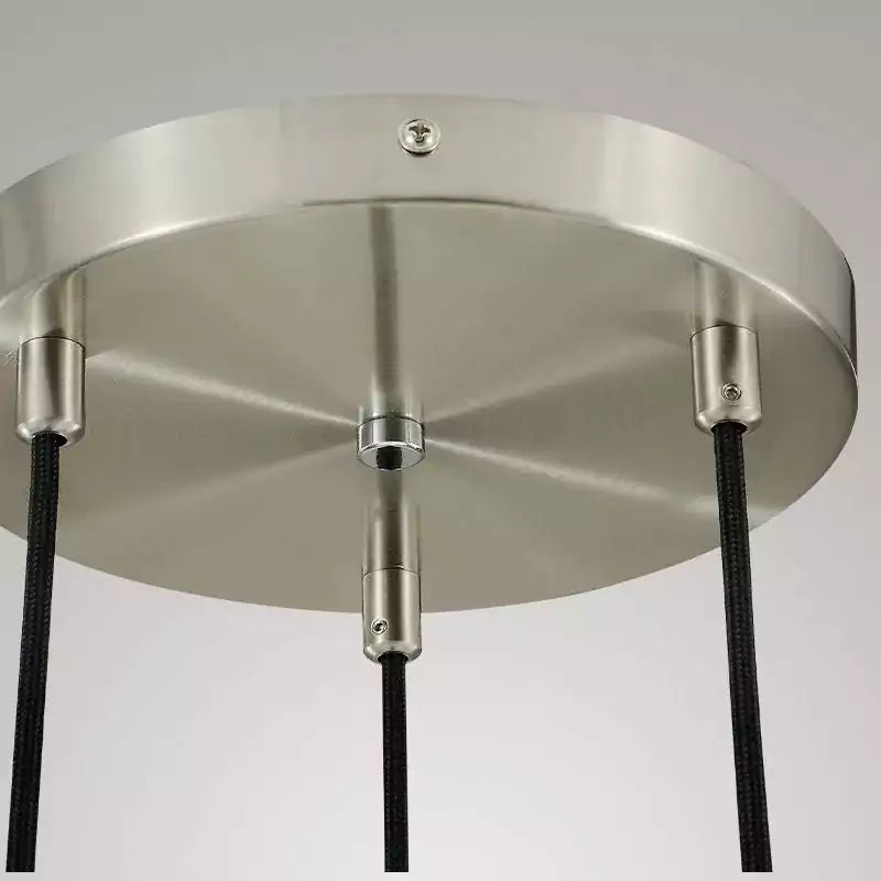 Raindrop 3 Lights Cord Round Chandelier