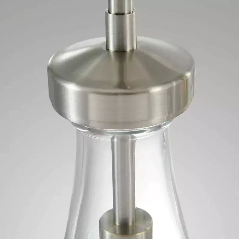 Raindrop 3 Lights Rod Round Chandelier