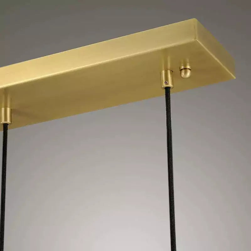 Raindrop 3 Lights Rectangular Chandelier