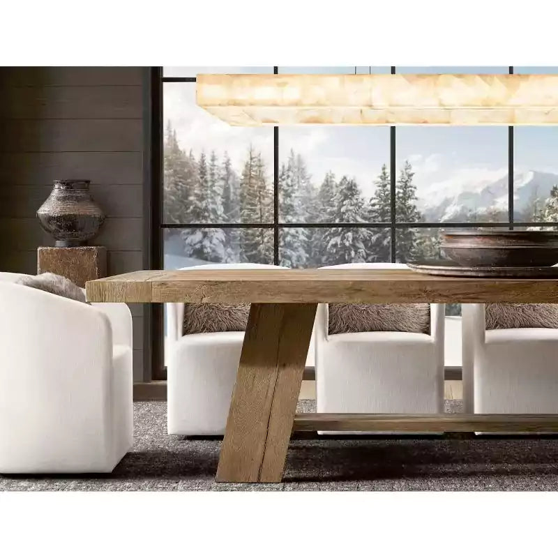 Rivagey Rectangular Calcite Chandelier 72"